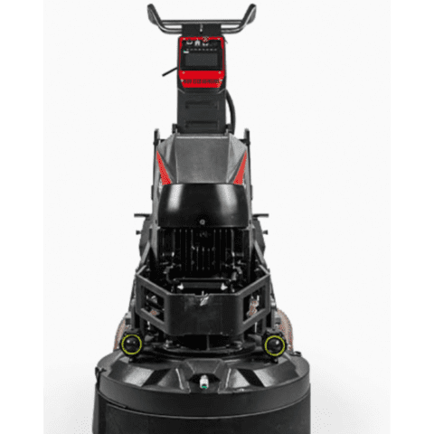 Xingyi HTG 680RC remote-controlled concrete floor grinder.